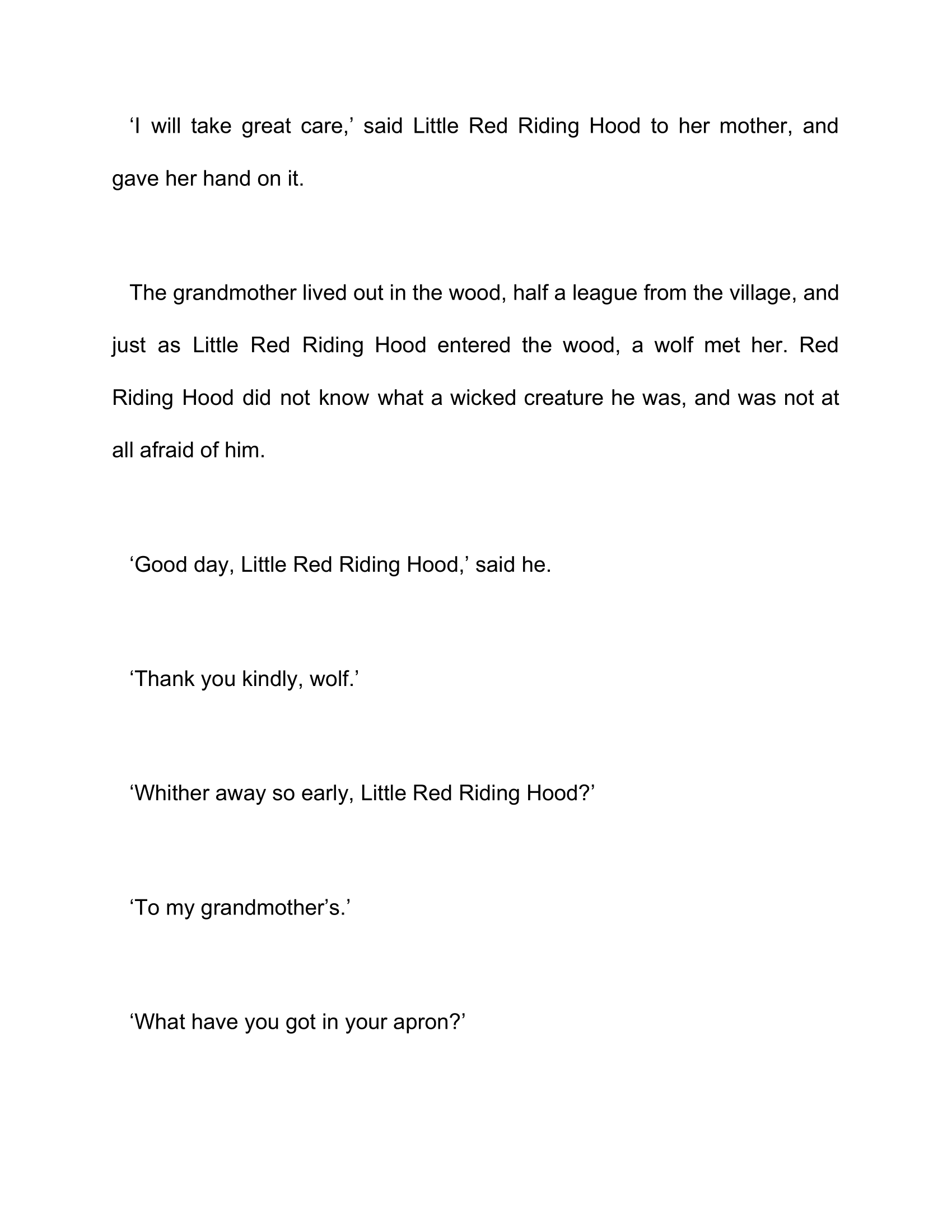 Little Red Riding Hood Read-Along Sheet - Image 3