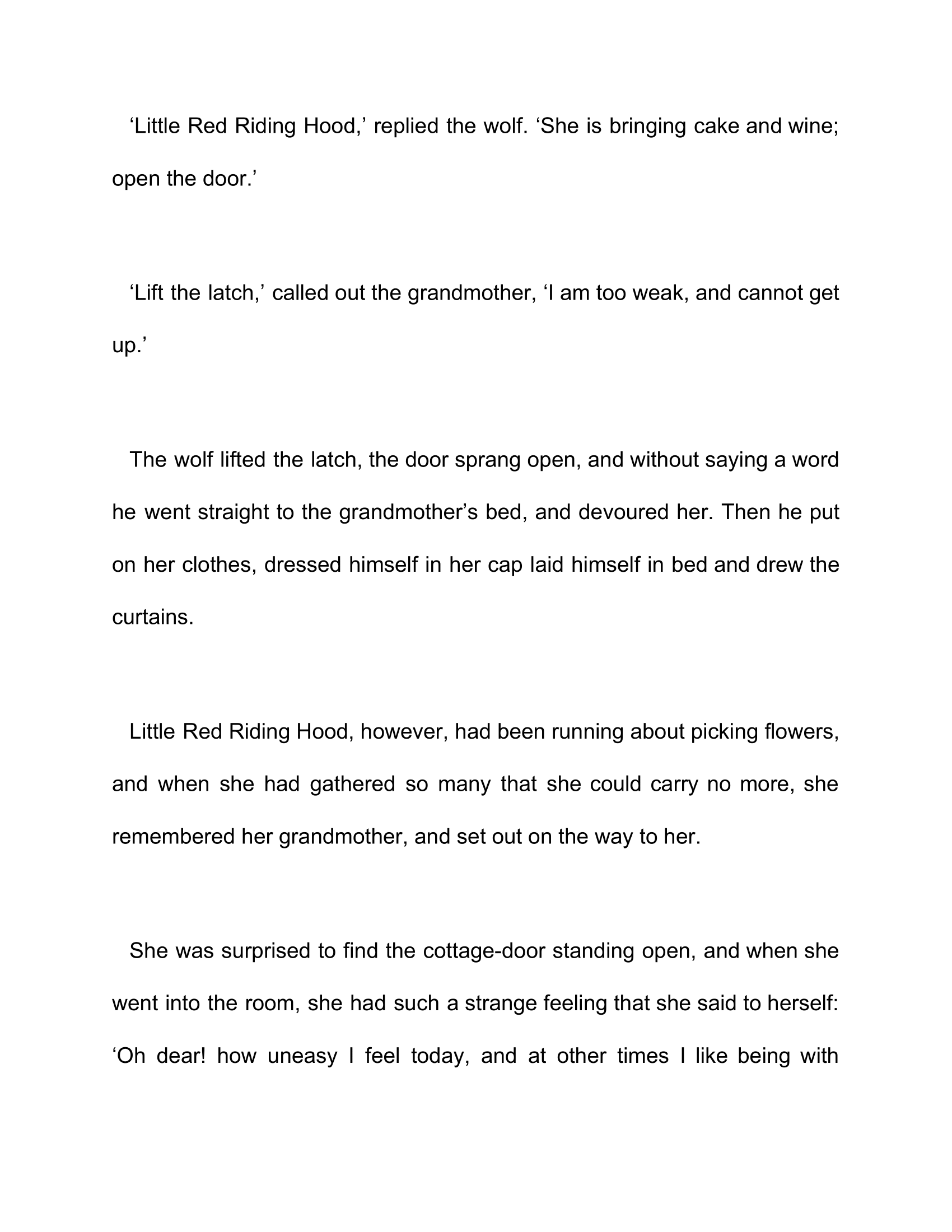 Little Red Riding Hood Read-Along Sheet - Image 6