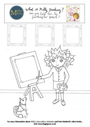 Milly's Marvellous Mistake Colouring Sheet