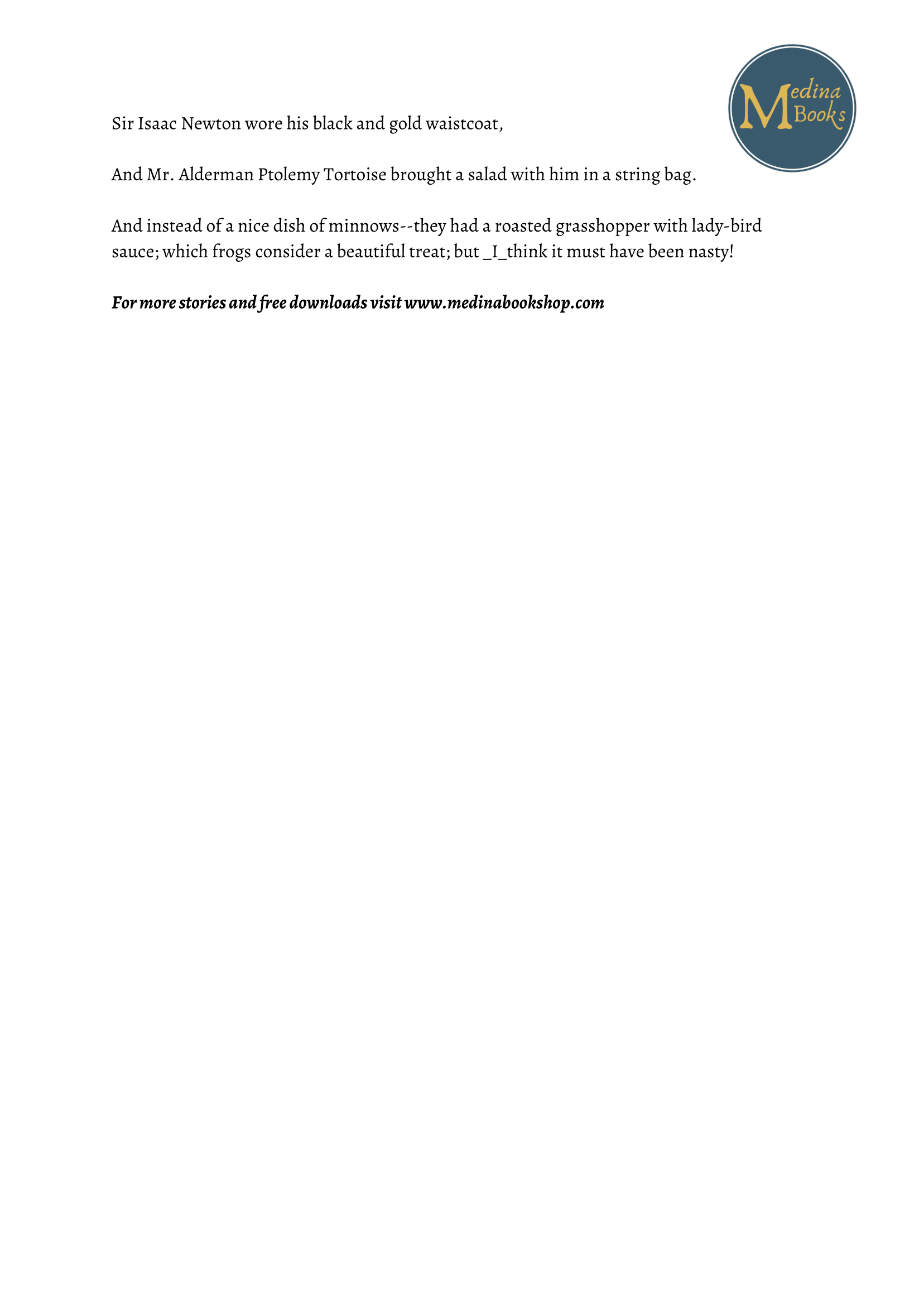 The Tale of Jeremy Fisher Read-Along Sheet - Image 4